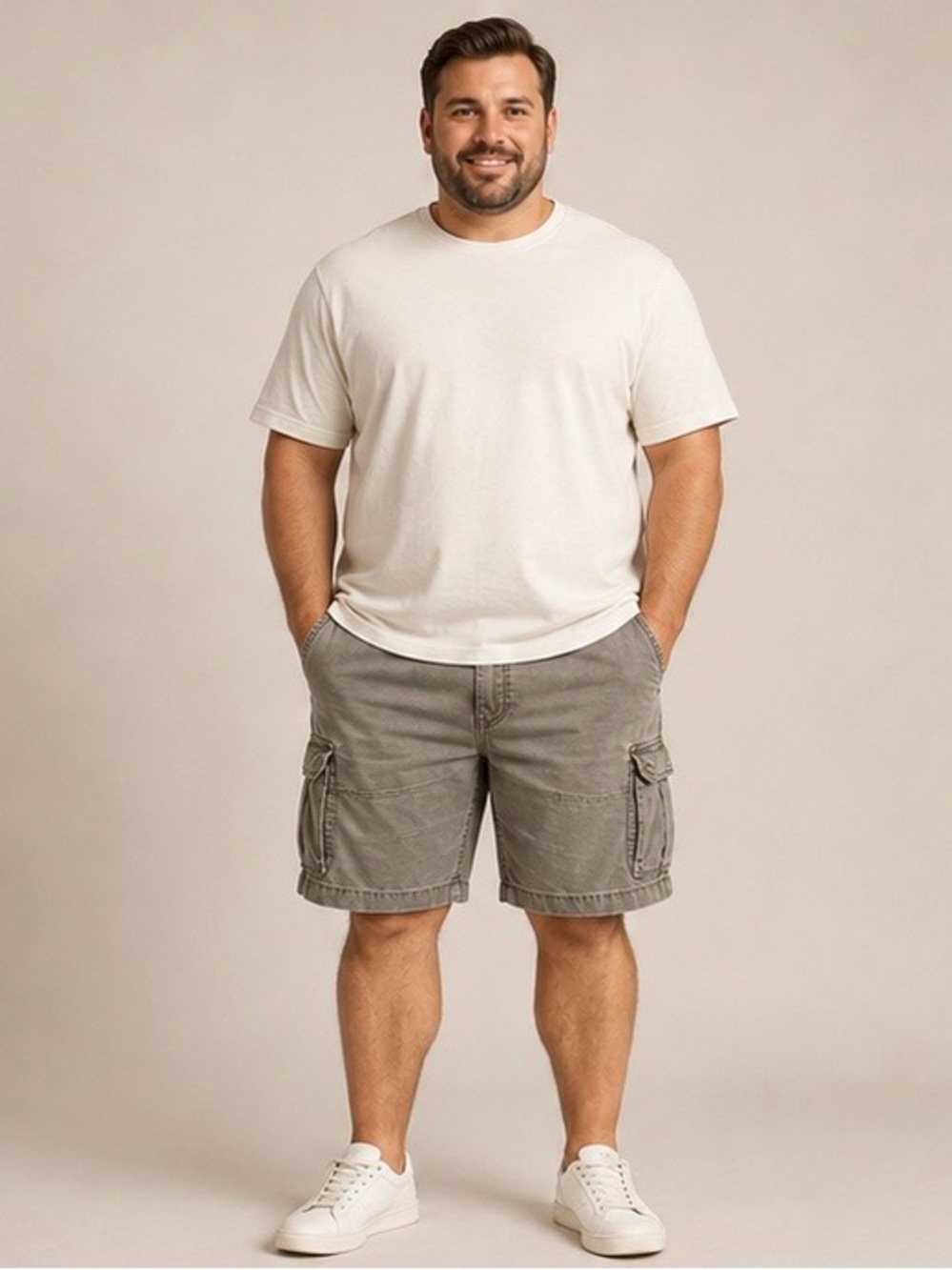 Lee Dungarees Olive Green Button-Front Shorts